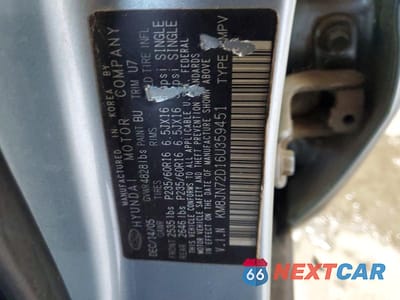 Zdjęcie 13 z 13 samochodu: 2006 HYUNDAI TUCSON GLS VIN:KM8JN72D16U359451 - miniatura