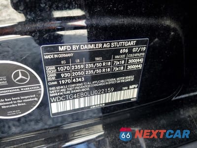 Zdjęcie 13 z 13 samochodu: 2020 MERCEDES-BENZ GLA 250 VIN:WDCTG4EB0LU022159 - miniatura