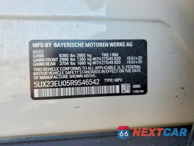 Zdjęcie 13 z 13 samochodu: 2024 BMW X5 XDRIVE40I VIN:5UX23EU05R9S46542 - miniatura