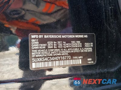 Zdjęcie 12 z 12 samochodu: 2017 BMW X5 XDRIVE35D VIN:5UXKS4C34H0Y16770 - miniatura