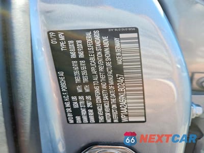 Zdjęcie 12 z 12 samochodu: 2019 PORSCHE MACAN VIN:WP1AA2A59KLB02467 - miniatura
