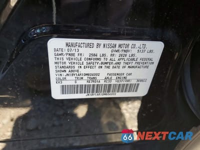 Zdjęcie 12 z 12 samochodu: 2013 INFINITI M37 X VIN:JN1BY1AR1DM604002 - miniatura
