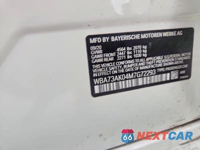 Zdjęcie 12 z 12 samochodu: 2021 BMW 228XI VIN:WBA73AK04M7G72293 - miniatura