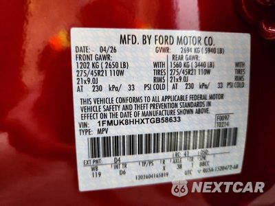 Zdjęcie 13 z 13 samochodu: 2026 FORD EXPLORER PLATINUM VIN:1FMUK8HHXTGB58633 - miniatura