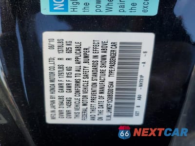 Zdjęcie 12 z 12 samochodu: 2011 HONDA CR-Z EX VIN:JHMZF1C68BS001544 - miniatura