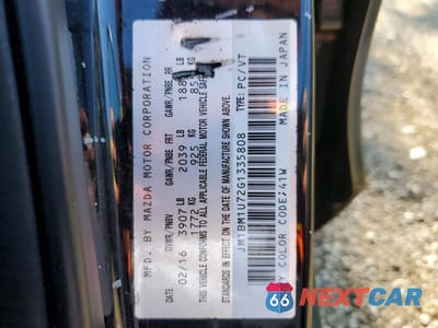 Zdjęcie 12 z 12 samochodu: 2016 MAZDA 3 SPORT VIN:JM1BM1U72G1335808 - miniatura