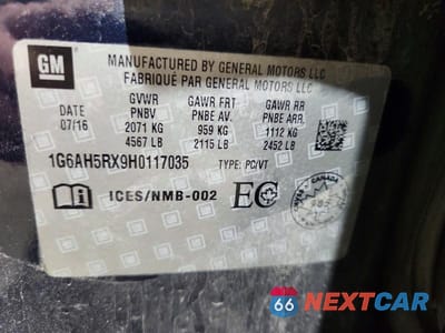 Zdjęcie 13 z 13 samochodu: 2017 CADILLAC ATS LUXURY VIN:1G6AH5RX9H0117035 - miniatura