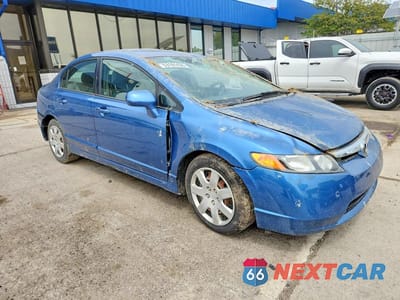 Czwarte zdjęcie samochodu z boku: 2007 HONDA CIVIC LX VIN:1HGFA16587L128626 - miniatura