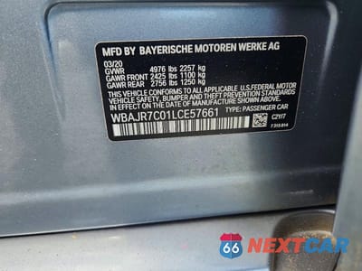 Zdjęcie 13 z 13 samochodu: 2020 BMW 530 XI VIN:WBAJR7C01LCE57661 - miniatura