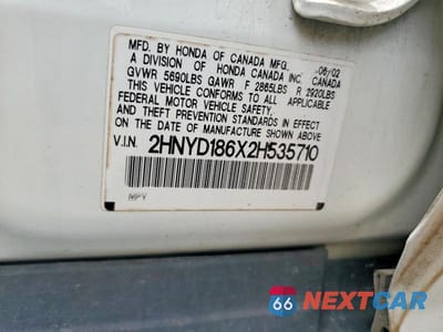Zdjęcie 13 z 13 samochodu: 2002 ACURA MDX TOURING VIN:2HNYD186X2H535710 - miniatura