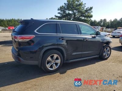Trzecie zdjęcie samochodu z tyłu: 2014 TOYOTA HIGHLANDER LIMITED VIN:5TDYKRFH9ES019309 - miniatura