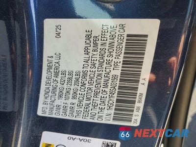 Zdjęcie 13 z 13 samochodu: 2025 HONDA ACCORD SE VIN:1HGCY1F45SA031569 - miniatura