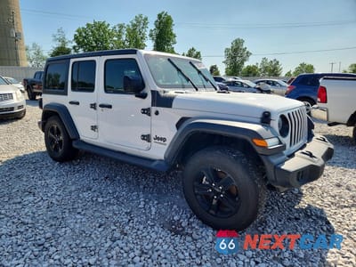 Czwarte zdjęcie samochodu z boku: 2020 JEEP WRANGLER UNLIMITED SPORT VIN:1C4HJXDG6LW201595 - miniatura