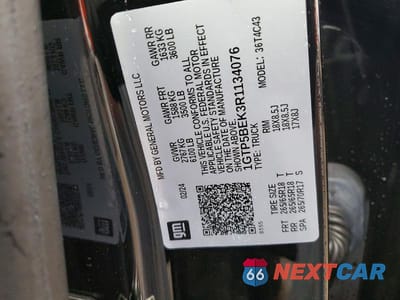Zdjęcie 13 z 13 samochodu: 2024 GMC CANYON ELEVATION VIN:1GTP5BEK3R1134076 - miniatura