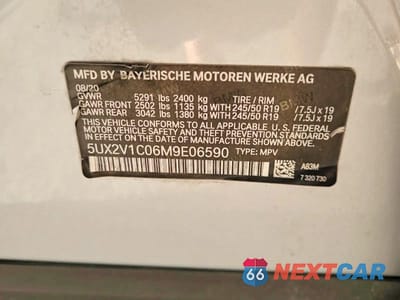 Zdjęcie 10 z 13 samochodu: 2021 BMW X4 XDRIVE30I VIN:5UX2V1C06M9E06590 - miniatura