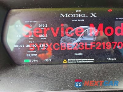 Zdjęcie 9 z 12 samochodu: 2020 TESLA MODEL X VIN:5YJXCBE23LF219701 - miniatura