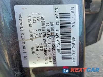 Zdjęcie 12 z 12 samochodu: 2013 MAZDA 3 I VIN:JM1BL1L73D1760311 - miniatura