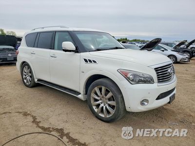 Czwarte zdjęcie samochodu z boku: 2014 INFINITI QX80 BASE VIN:JN8AZ2NC4E9352479 - miniatura