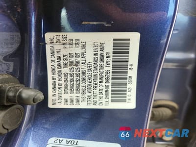 Zdjęcie 13 z 13 samochodu: 2013 HONDA CR-V EXL VIN:2HKRM4H71DH667995 - miniatura