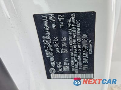 Zdjęcie 12 z 12 samochodu: 2023 HYUNDAI ELANTRA SEL VIN:5NPLM4AG2PH105804 - miniatura