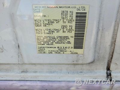 Zdjęcie 13 z 13 samochodu: 2016 NISSAN NV 1500 S VIN:1N6BF0KM4GN811673 - miniatura