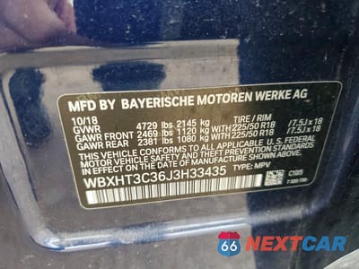 Zdjęcie 12 z 12 samochodu: 2018 BMW X1 XDRIVE28I VIN:WBXHT3C36J3H33435 - miniatura