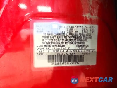 Zdjęcie 12 z 12 samochodu: 2018 NISSAN SENTRA SV VIN:3N1AB7AP2JL640396 - miniatura