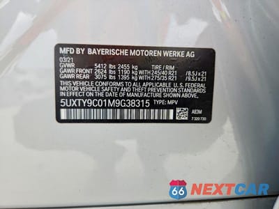 Zdjęcie 14 z 14 samochodu: 2021 BMW X3 XDRIVEM40I VIN:5UXTY9C01M9G38315 - miniatura