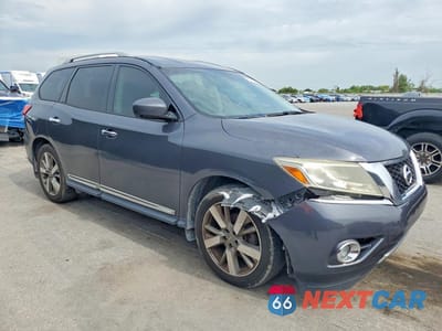 Czwarte zdjęcie samochodu z boku: 2014 NISSAN PATHFINDER PLATINUM VIN:5N1AR2MN6EC710503 - miniatura