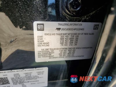 Zdjęcie 12 z 12 samochodu: 2023 CHEVROLET SILVERADO K1500 RST VIN:2GCUDEED4P1110403 - miniatura