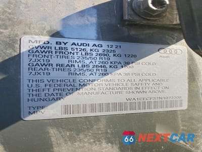 Zdjęcie 13 z 13 samochodu: 2022 AUDI Q3 PREMIUM PLUS S LINE 45 VIN:WA1EECF37N1072206 - miniatura