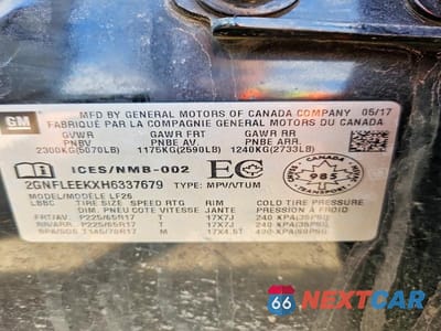 Zdjęcie 13 z 13 samochodu: 2017 CHEVROLET EQUINOX LS VIN:2GNFLEEKXH6337679 - miniatura