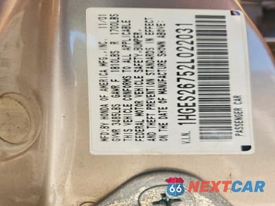 Zdjęcie 13 z 13 samochodu: 2002 HONDA CIVIC EX VIN:1HGES26752L022031 - miniatura