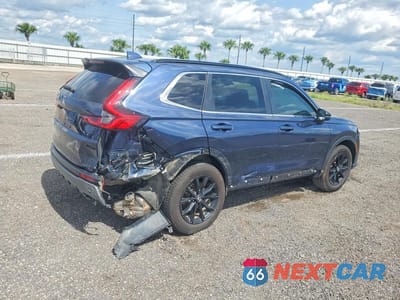 Trzecie zdjęcie samochodu z tyłu: 2025 HONDA CR-V SPORT-L VIN:7FARS6H80SE023060 - miniatura