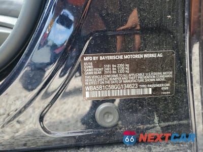 Zdjęcie 12 z 12 samochodu: 2016 BMW 535 I VIN:WBA5B1C58GG134623 - miniatura