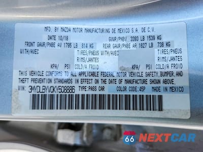 Zdjęcie 12 z 12 samochodu: 2019 TOYOTA YARIS LE VIN:3MYDLBYV0KY508886 - miniatura