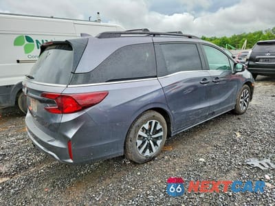 Trzecie zdjęcie samochodu z tyłu: 2025 HONDA ODYSSEY EXL VIN:5FNRL6H64SB032707 - miniatura