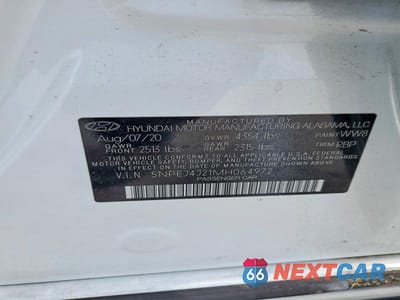 Zdjęcie 12 z 12 samochodu: 2021 HYUNDAI SONATA SEL PLUS VIN:5NPEJ4J21MH064972 - miniatura