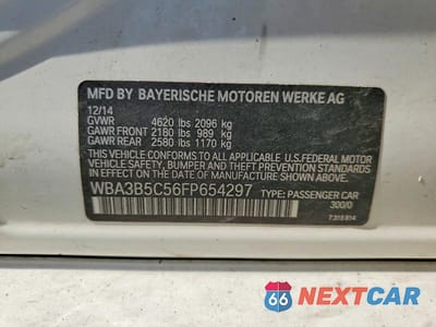 Zdjęcie 12 z 12 samochodu: 2015 BMW 328 XI SULEV VIN:WBA3B5C56FP654297 - miniatura
