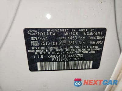 Zdjęcie 12 z 12 samochodu: 2025 HYUNDAI SONATA SEL VIN:KMHL64JA1SA463753 - miniatura