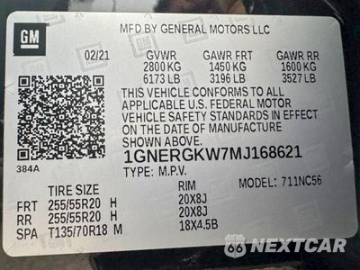 Zdjęcie 15 z 15 samochodu: 2021 CHEVROLET TRAVERSE LT VIN:1GNERGKW7MJ168621 - miniatura