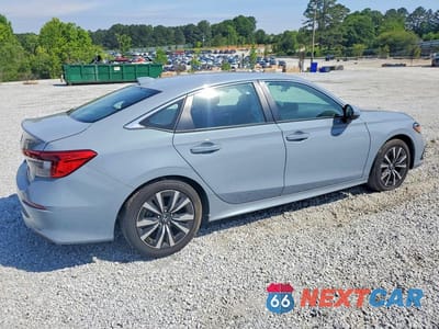 Trzecie zdjęcie samochodu z tyłu: 2024 HONDA CIVIC EX VIN:2HGFE1F75RH326957 - miniatura