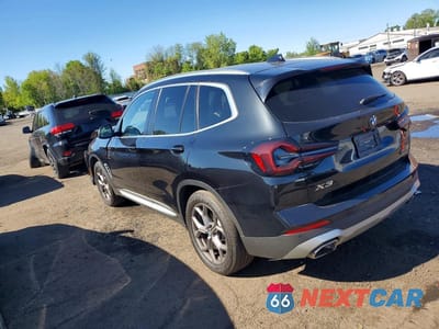 Drugie zdjęcie samochodu z przodu: 2022 BMW X3 XDRIVE30I VIN:5UX53DP01N9N36824 - miniatura