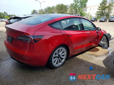 Trzecie zdjęcie samochodu z tyłu: 2023 TESLA MODEL 3 VIN:5YJ3E1EA3PF437511 - miniatura