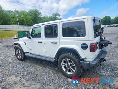 Drugie zdjęcie samochodu z przodu: 2019 JEEP WRANGLER UNLIMITED SAHARA VIN:1C4HJXENXKW520963 - miniatura