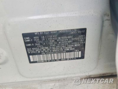 Zdjęcie 13 z 13 samochodu: 2017 SUBARU OUTBACK 2.5I PREMIUM VIN:4S4BSACC0H3332248 - miniatura