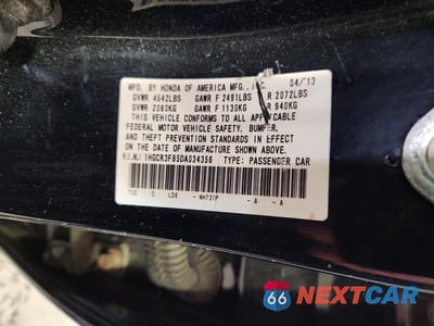 Zdjęcie 12 z 12 samochodu: 2013 HONDA ACCORD EXL VIN:1HGCR3F85DA034356 - miniatura