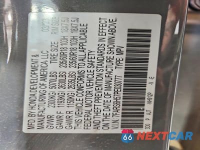 Zdjęcie 13 z 13 samochodu: 2023 HONDA CR-V SPORT VIN:7FARS6H57PE030777 - miniatura