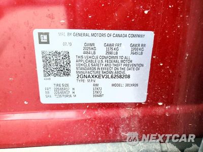 Zdjęcie 13 z 13 samochodu: 2020 CHEVROLET EQUINOX LT VIN:2GNAXKEV3L6258208 - miniatura