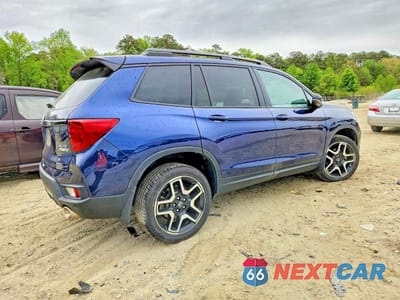 Trzecie zdjęcie samochodu z tyłu: 2022 HONDA PASSPORT ELITE VIN:5FNYF8H01NB032033 - miniatura